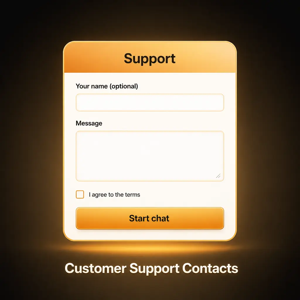 Customer Support Contacts